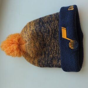 New Era NBA Utah Jazz Basketball Pom Pom‎ Thick Knit Men's Beanie
